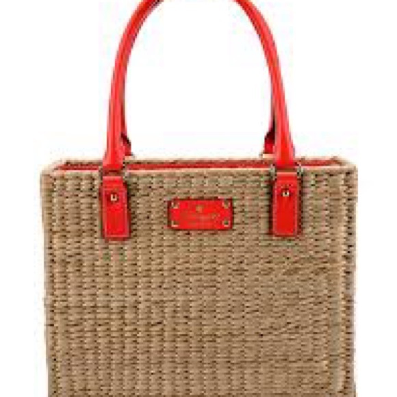 kate spade Handbags - Stylish Tan and Red Handbag